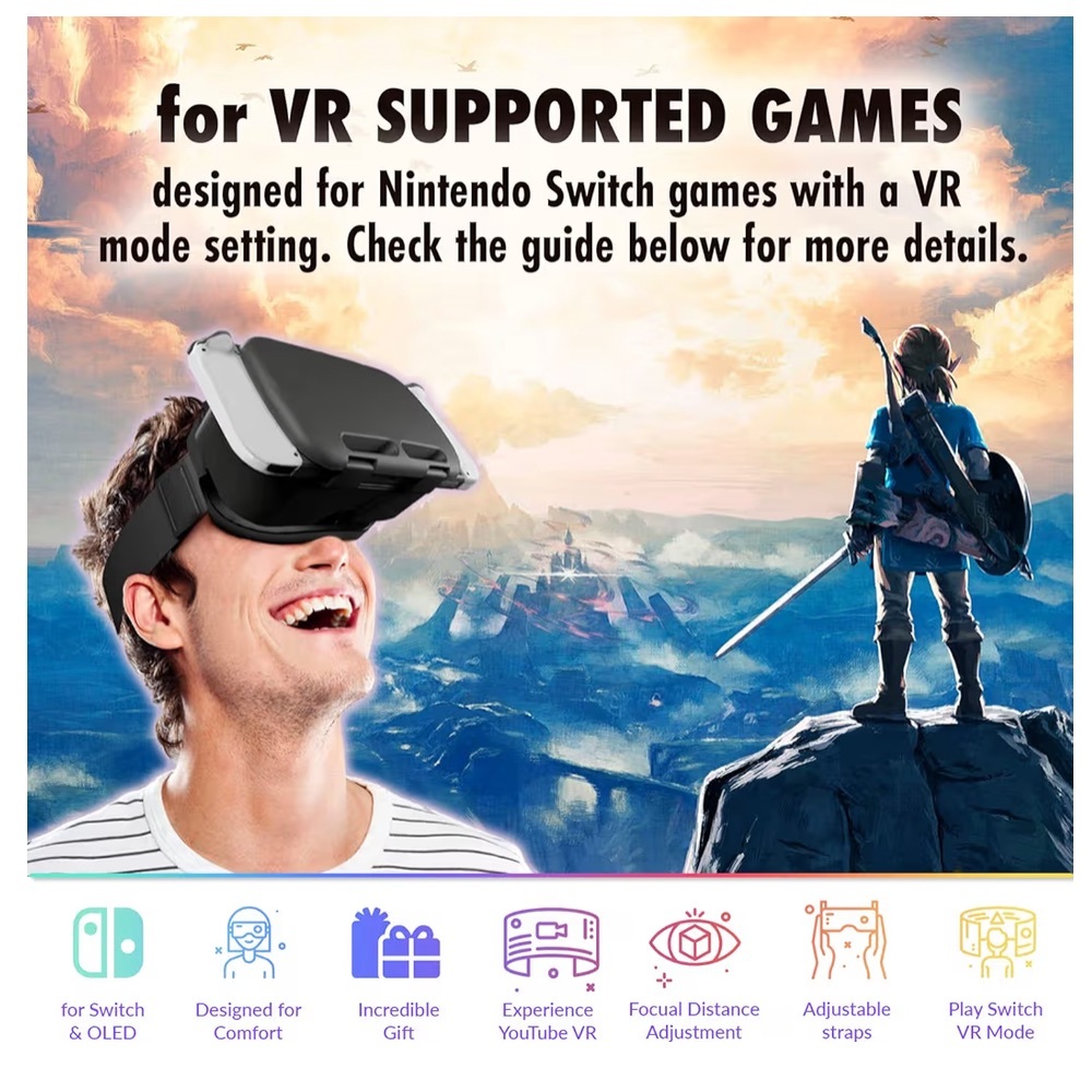 VR Headset for Nintendo Switch - Black